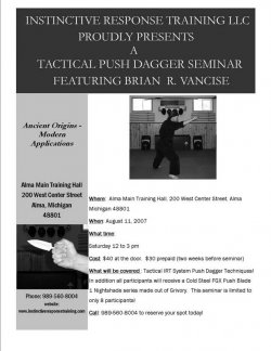 $IRT Tactical Push Dagger Seminar!MartialTalk.jpg
