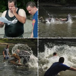 water training/drown proofing