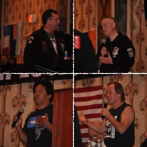 Judges giving their comments regarding Belt Tests at Jeff Speakman's 2010 Training Camp