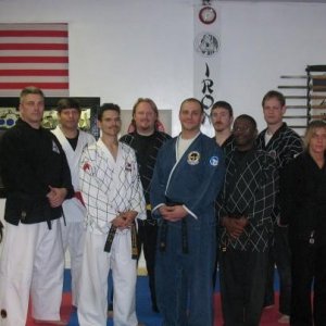 From a seminar this past March 2008. I'm the one on the end with blue pants.