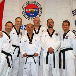 Grand Master Park with my black belts and I