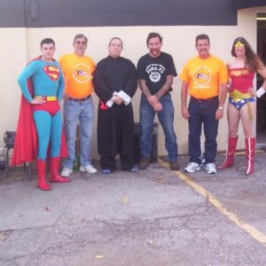 Superman, Camp Hope, Black Dragon Society, and Wonder Woman