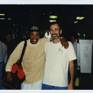 With Ray Leonard in L.A.