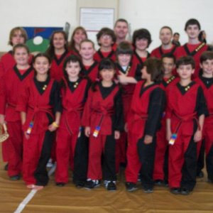 Cromwell Martial Arts Demo team at Jensen's fun day October 2010