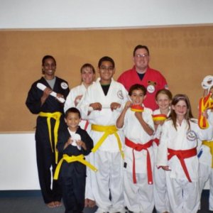 Some of my old students at a church karate ministry in '06
this picture is from one of the belt tests!