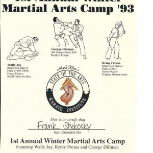 Training camp in NJ December 1993