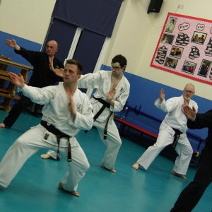 Kata Sepai training at Hakken-Do karate club, Taunton