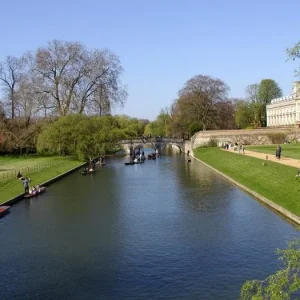 The river, behind King's College, Cambridge