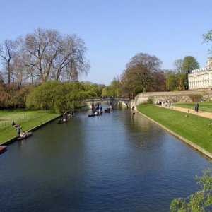The river, behind King's College, Cambridge