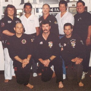 Hanging with some old kenpo friends, 1991