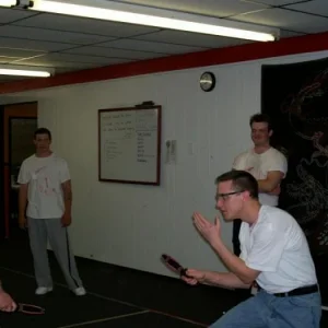 knife sparring with marking knives