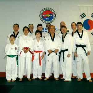 GM Park and MAU TKD students