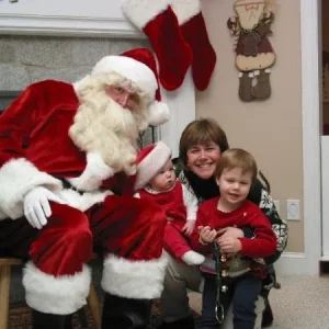 HKphooey as Santa with God daughters