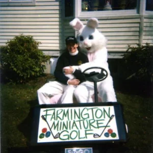 HKphooey as Easter bunny with my wife (Humane Society Fundraiser)