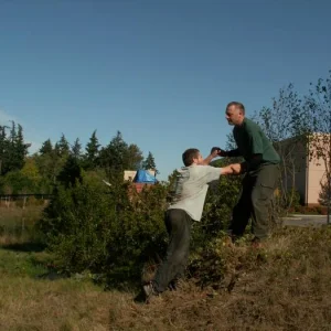 Training outdoors Sat 10 11 08 working on uneven rough ground covered with hidden obstacles and dangers and lessons