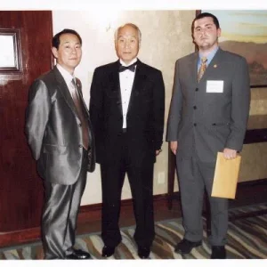 (l-r) GM James Lee, GM Yoo Jin Kim, myself