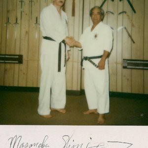 Shinjo Masanobu Sensei, and I in 1987.