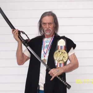 Grand Championship trophy Katana and Grand Championship Belt for Sparring. 2009 southern N.H. open tournament