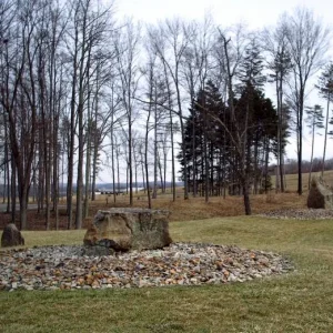 Stones at the Top of the Dry Landscape