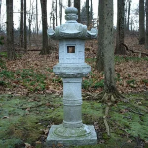 Stone lantern just past the shelter house