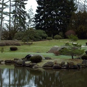 Middle view of bridges and islands