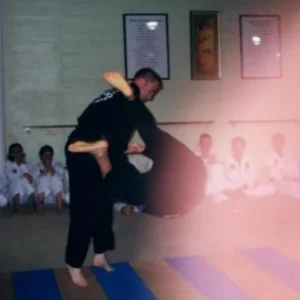 Hapkido throw during demonstration in Austin, Texas betwee, 1998 and 2000. This dojang was located on South Congress Road near the Zen Restaurant and 