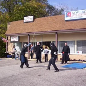 Trovare di Spada Italian Fencing Society demonstrating sword techniques