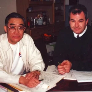 With Ohtsuka Tadahiko at his home in Tokyo