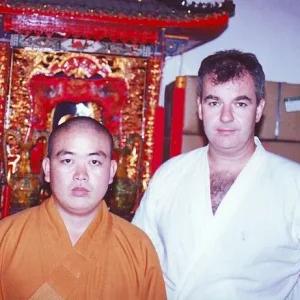 With Chief Abbott Shi Yongxin at the Shaolin Temple