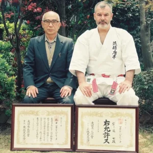 With Kinjo Sensei at my Yokohama residence