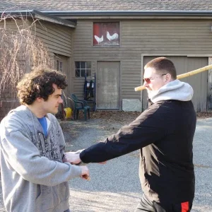 Sifu Leonard and Sensei Shekosky at Modern Arnis seminar December 11, 2011 Swift Waters Self Defense Club