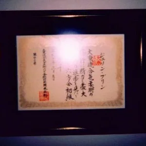 Media 'Certificate from Okamoto' in album 'Martial Arts Pics'