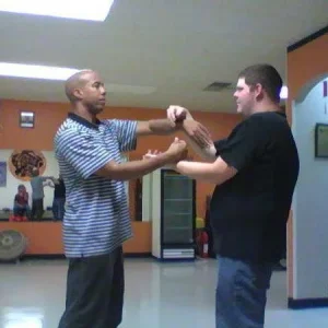 Glenn and I training!