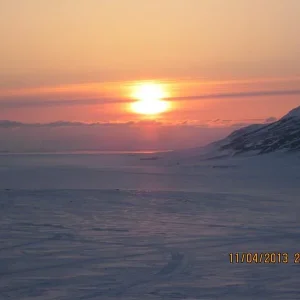 Sunset in Foxdalen valley
