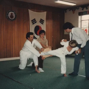 Aug 1985 me Breaking trying to break my board