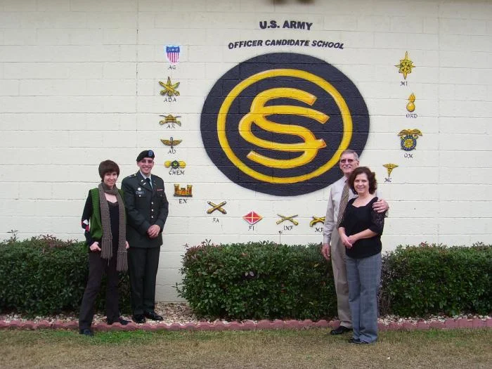 078 My son at OCS, our family, 2008.