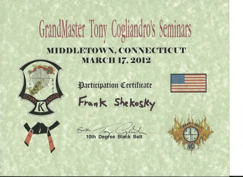 American Kenpo and modern arnis seminars March 17, 2012