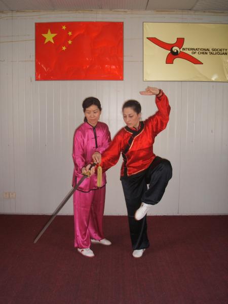 Chen Peiju and her student