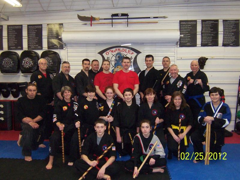 East taunton kenpo karate modern arnis seminar by Sensei Shekosky Feb 25, 2012