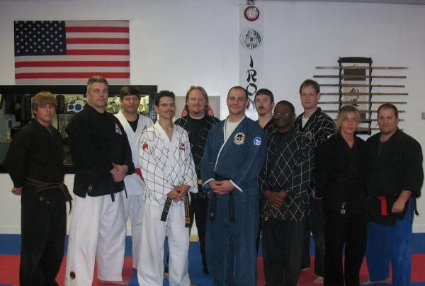 From a seminar this past March 2008. I'm the one on the end with blue pants.
