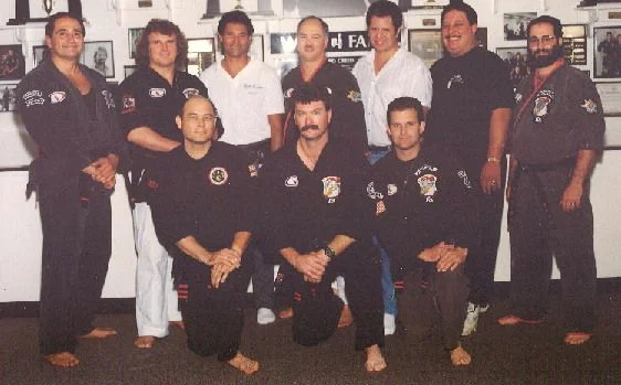 Hanging with some old kenpo friends, 1991