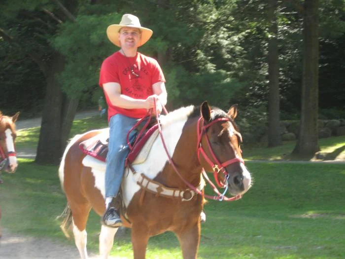 Horse back riding at Ridin Hy ranch