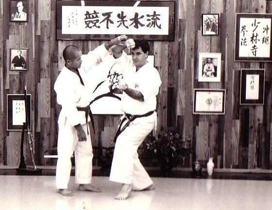 Hosting Teruo Chinen at my dojo 1985