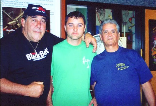 Joe Bonacci and Joe Hess after a training session