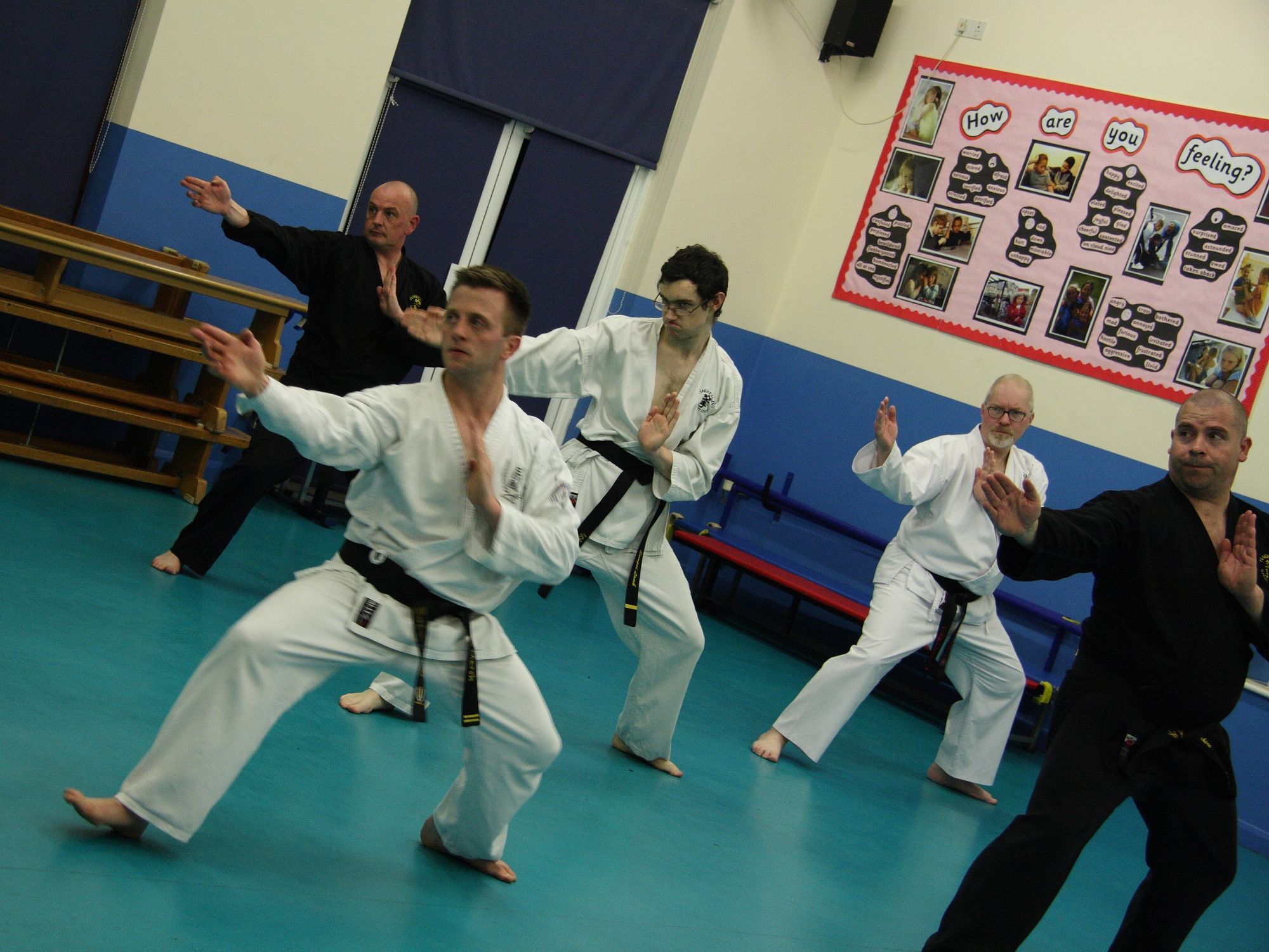 Kata Sepai training at Hakken-Do karate club, Taunton