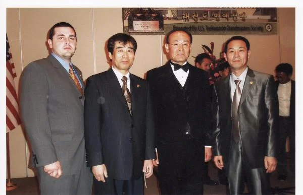 (l-r) Myself, GM Kyung-Ho Park, GM Sang Chul Lee, GM James Lee.