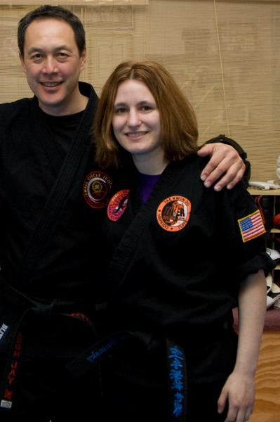 Leon Jay and I posing after he taught a Small Circle Jujitsu seminar at the Tae Kwon Do dojo I studied at. April 2008