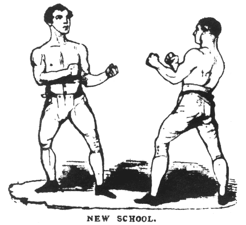 London Prize-ring Rules style stance from Owen Swift's "Boxing" - New School