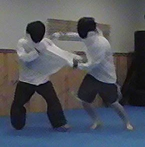 Marking Knife Sparring Thrust to Neck1