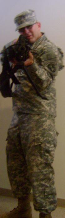 me in my ACU's holding my 249